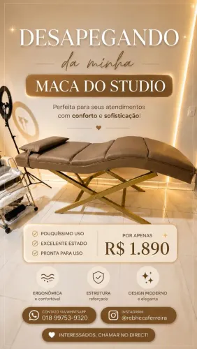 Maca para Studio de estética e afins