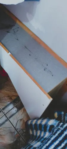 Mesa de tampo de vidro de parede 4 lugares