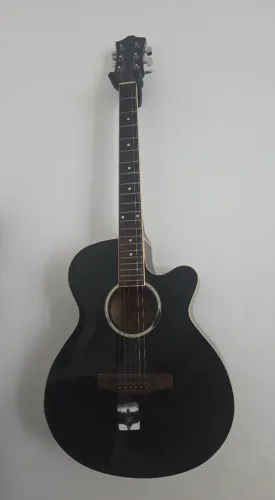 Violão elétrico com cordas de aço + bolsa de transporte