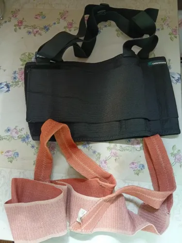 2 cinta uma de proteger a lombar outra pra corrigir a postura 