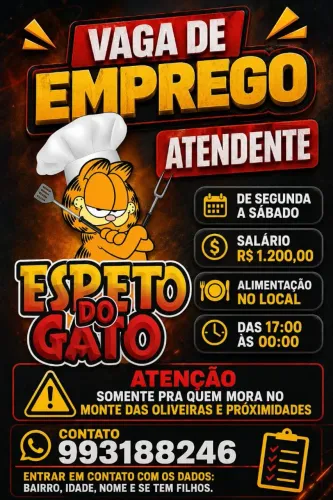 Vaga para atendimento.