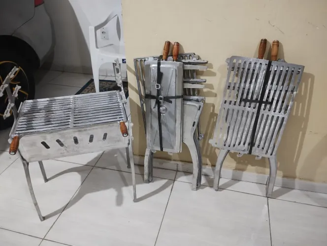 Venha comprar há sua.churrasqueiras de alumínio novas direto da fábrica desmontável .