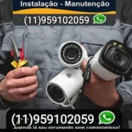 Câmeras / interfones/ alarmes/cerca elétrica.
