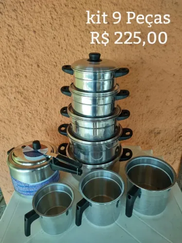Panelas Com Mais Leiteiras, Kit 9 Peças 