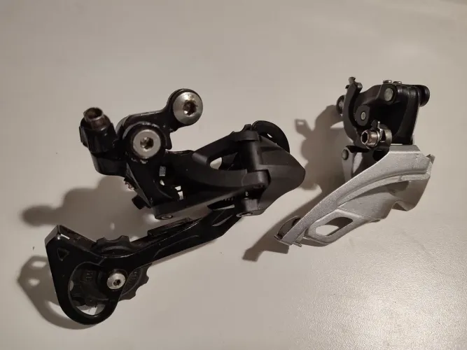 Par Câmbios Shimano Alívio RD-M3100 + FD-M431 3x9 27v 27 Marchas