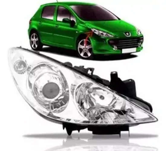 Farol Direito 307 2007 A 2012 Elétrico C/motor Importado