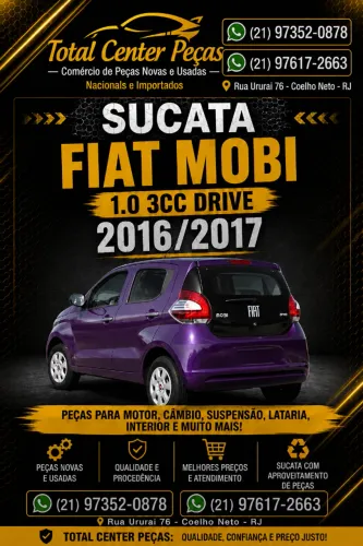 PEÇAS FIAT MOBI 2016/2017