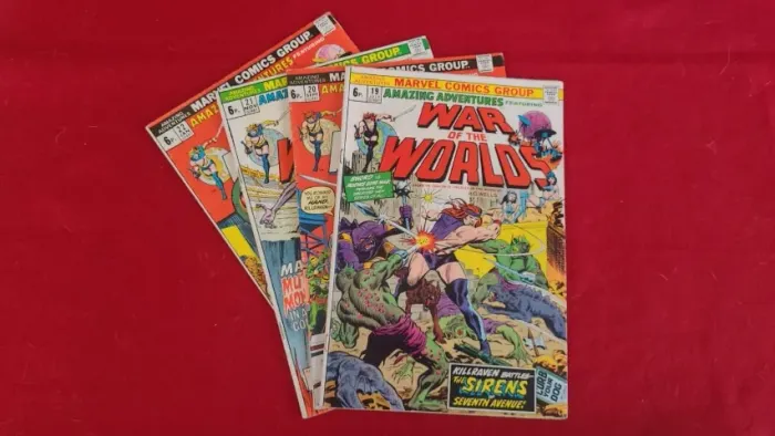 Lote com 4 revistas Amazing Adventures 19 a 22 - Killraven