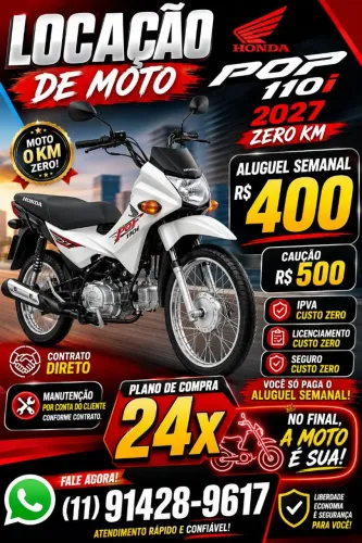 Aluguel de motos (Plano compra)