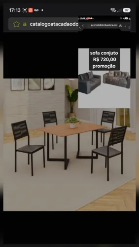 MESA 4C MOVEIS TEIXEIRA MAIA RETANGULAR 120X90 PRETO C/CORDA NAUTICA / PRETO FOSCO PROA