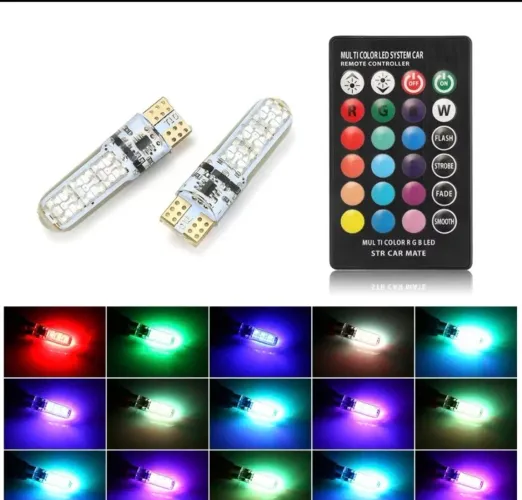 Pingo de led t10 com controle remoto