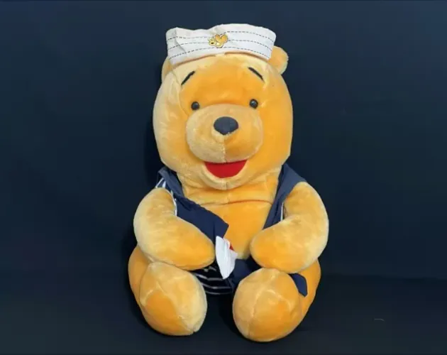 ursinho pooh 45 cm roupa de marinheiro - colecionável - maritel