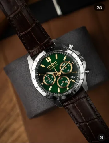 Relógio Seiko SBTR017 Cronógrafo Verde JDM Japão Original Novo Pronta Entrega"
