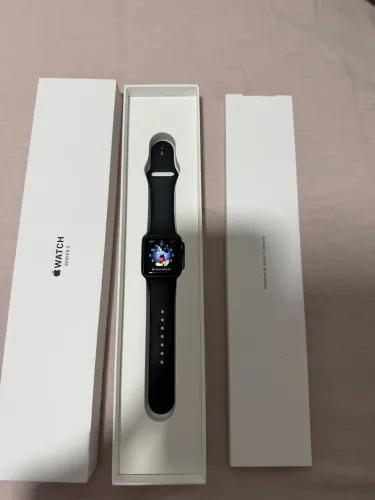 RELÓGIO APLLE WATCH 3 38mm SPACE GRAY ALUMINIUM BLACK SPORT (GPS