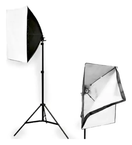 2 softbox iluminação profissional