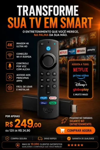 Fire stick Amazon 3 geração 
