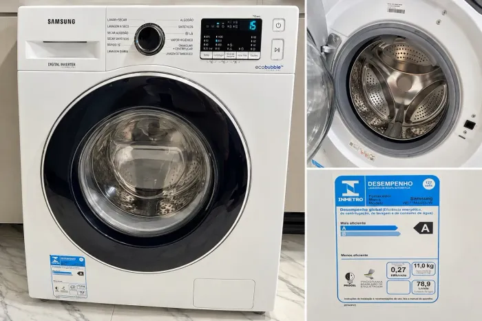 Lava e Seca Samsung 11kg EcoBubble Digital Inverter - Ótimo Estado