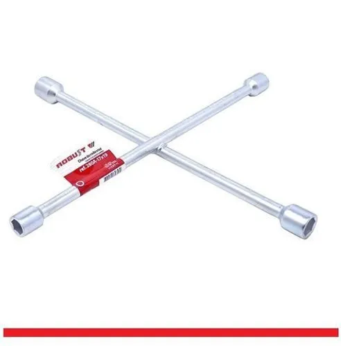 Chave De Roda 4 Bocas Tipo Cruz Grande 17x19x21x23mm errytytt