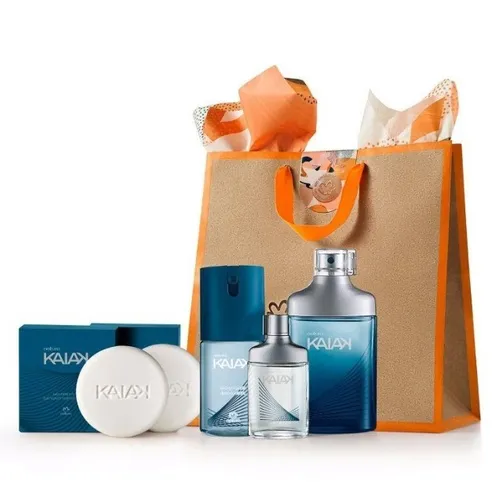 Combo Natura Kaiak Masculino 2 Colônias + 1 Shampoo + 2 Sabonetes Novo na Caixa