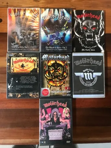 Motorhead - Lote c/ 7 DVDS + CAMISA