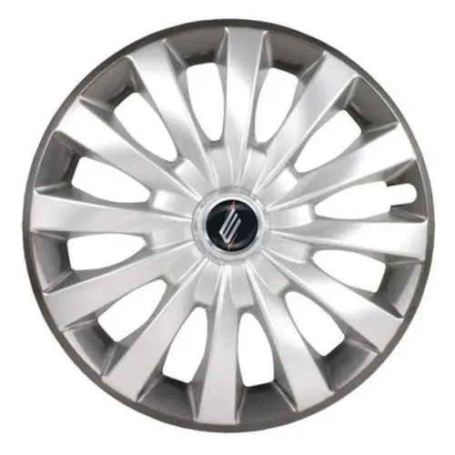 Jogo 4 Peças - Calota Aro 13 Flap 4x100 / 4x108 - Graphite Silver - Elitte