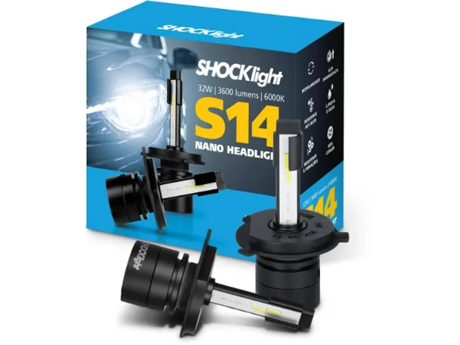 Lâmpadas de Led Automotiva Shocklight H1 H3 H4 H7 H8 H11 H16 H27 HB3 HB4