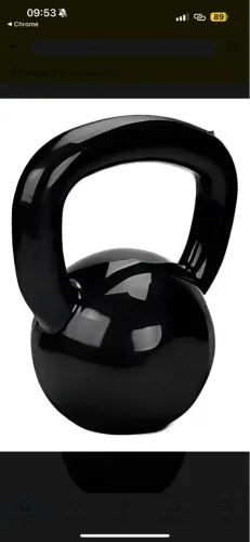 Kettlebell Emborrachado 24kg Academia Musculação Treino