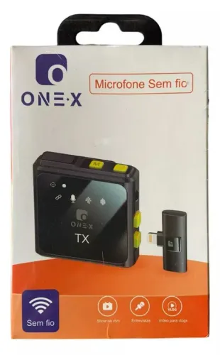 microfone lapela Onex (Distribuidora JK Eletrônicos, Honestidade e Qualidade)