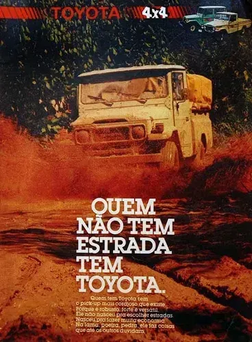 Toyota Bandeirante - Propaganda original de revista de época - a escolher