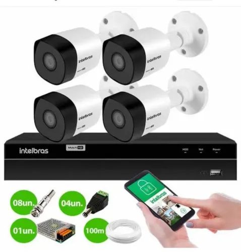 Kit de câmera Aparti de 1600 reais 