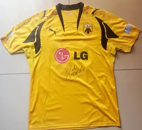 Camiseta de Futebol AEK Atenas - Rivaldo - Tamanho G.