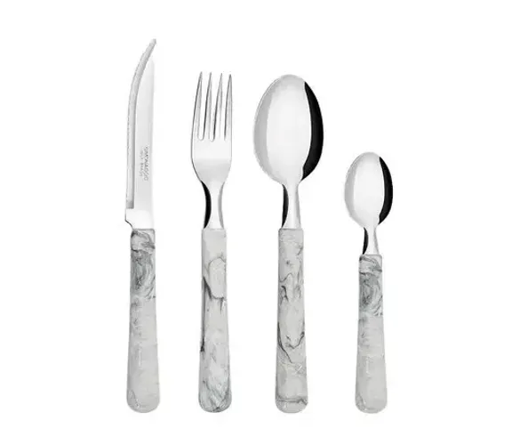 Conjunto de Talheres Simonaggio Elementos 24 Pçs - Travertino