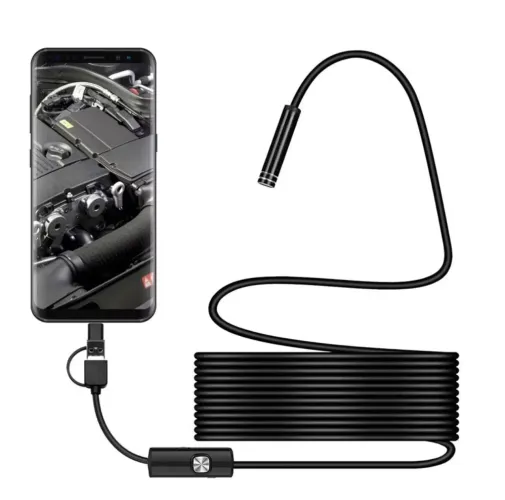 Câmera endoscopia para smartphone 2 metros