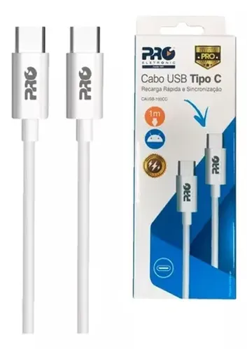 Cabo USB para USB Tipo C 1M - Proeletronic