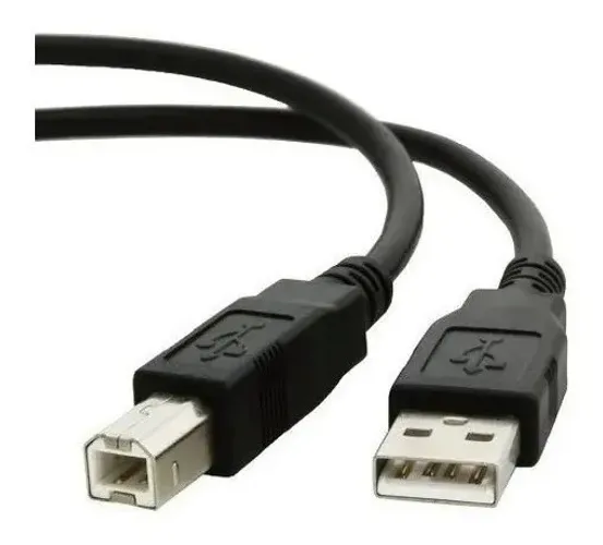 Cabo Usb Impressora Padrão Epson Hp Kodak 5 Metros Qualidade Cor Preto