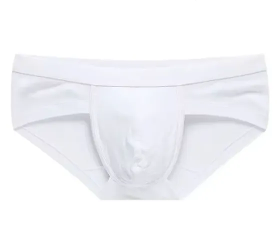 Cueca branca de algodão