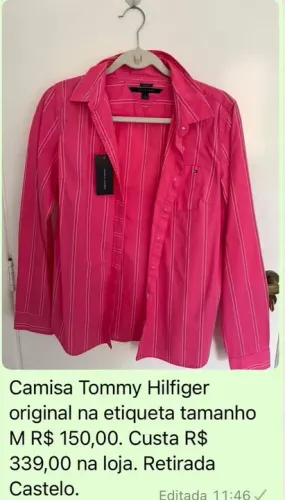 Camisa Tommy Hilfiger Original M - R$ 150,00