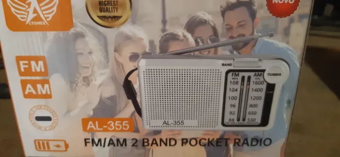 Rádio de Bolso FM/AM AL-355 - Novo