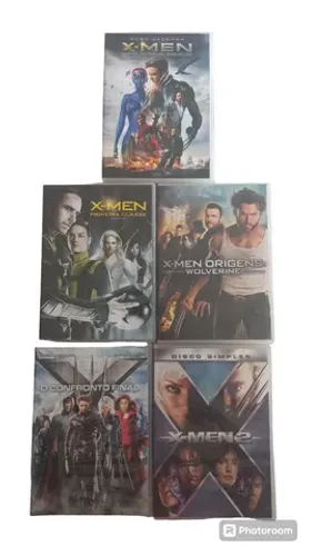 LOTE DE 5 dvds X-MEN ORIGINAIS.