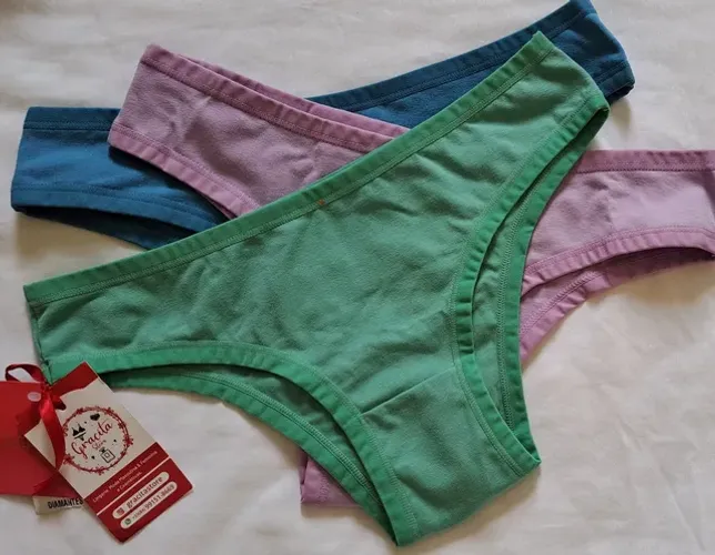 Kit com 3 Calcinhas Diamantes Lingerie