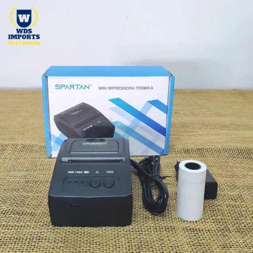 Impressora Térmica Portátil Bluetooth Usb
