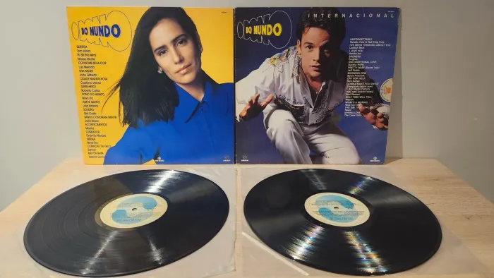 Dois LPs Novela O Dono do Mundo Disco de vinil