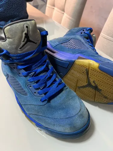 Vendo tênis Air Jordan 5 Retro Blue Suede (2017) 43/44