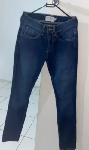 Calça Jeans Slim Azul Escuro