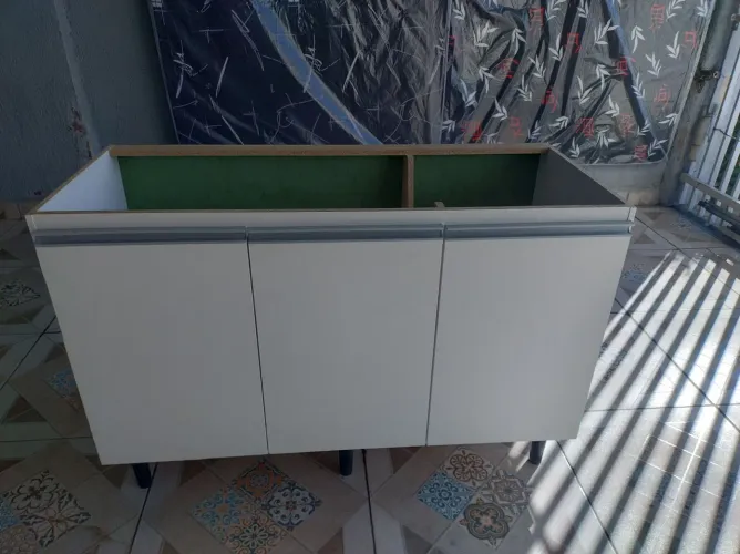 Balcão para pia com 3 portas 1,20 metros