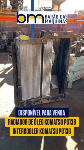 RADIADOR DE OLEO KOMATSU PC138 e INTERCOOLER KOMATSU 138
