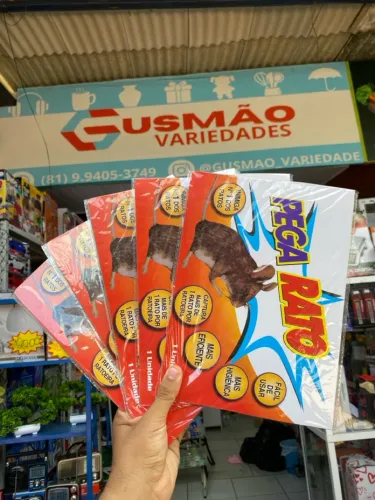 5x Cola rato pega rato adesivo armadilha pra rato 