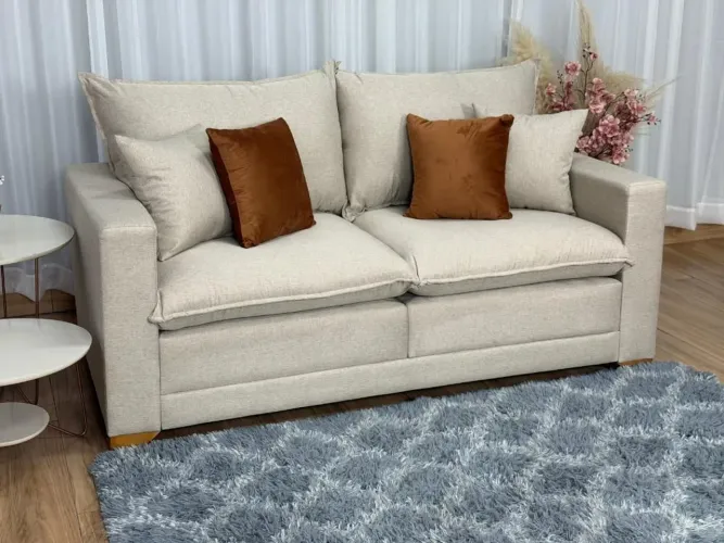 Sofá Living Beirut com molas ensacadas  - Entrega Rápida 