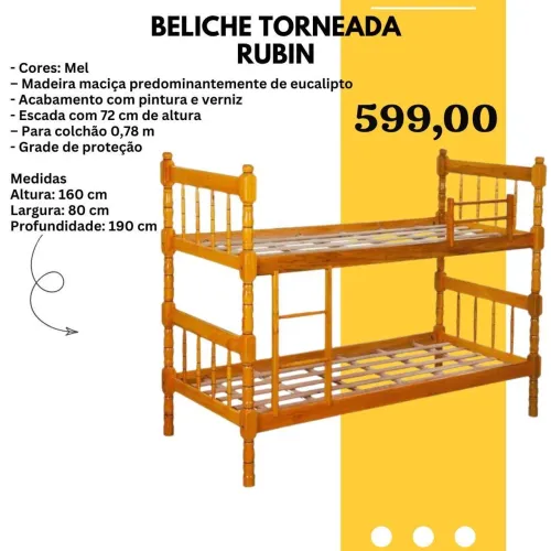 Beliche torneada rubin- FRETE GRATIS / ENTREGA HOJE!!