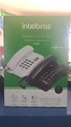 TELEFONE COM FIO PLENO INTELBRAS NOVO LACRADO FRETE GRÁTIS PARA MACEIÓ